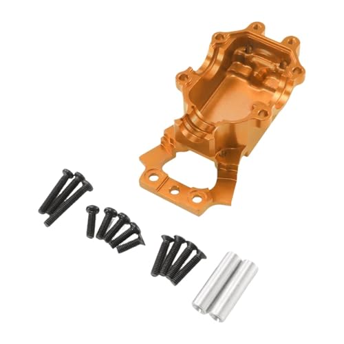 EHJRE 1/14 RC Auto Ersatzteile für die vordere Getriebeunterabdeckung, Metallgetriebegehäuse für 14209 14303 Auto-LKW-Fahrzeuge, DIY-modifiziert, Gold von EHJRE