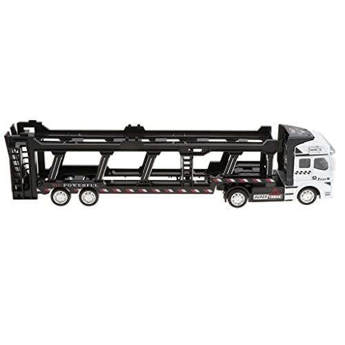 EHJRE 1/50 Maßstab Legierung Push Transport LKW Modell Spielzeug mit Pull Back Funktion, für Jungen, Sammeln, Weiß von EHJRE