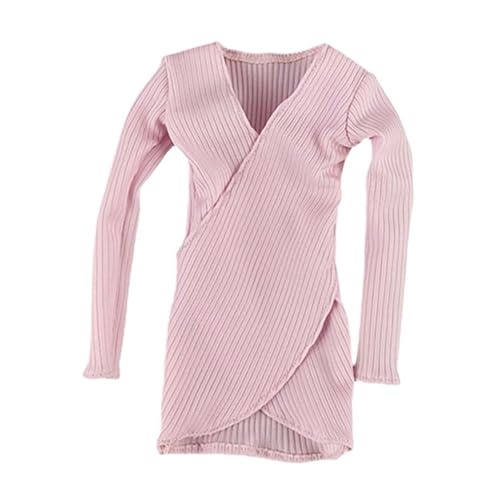 EHJRE 1/6 Puppen-Outfits, Kleidung für weibliche Figuren, V-Ausschnitt-Kleid für Actionfiguren, für 12-Zoll-Figuren, Rosa EHJRE 1/6 Puppen-Outfits, Kleidung für weibliche Figuren, V-Ausschnitt-Kleid für Actionfiguren, für 12-Zoll-Figuren, Rosa von EHJRE