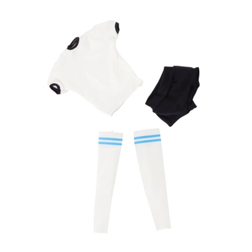 EHJRE 1/6 Weibliche Figur Outfit, Handgefertigt, Kurzarm Und Shorts für 12'' Action Figur, Weiß Blau Enge Passform EHJRE 1/6 Weibliche Figur Outfit, Handgefertigt, Kurzarm Und Shorts für 12'' Action Figur, Weiß Blau Enge Passform von EHJRE