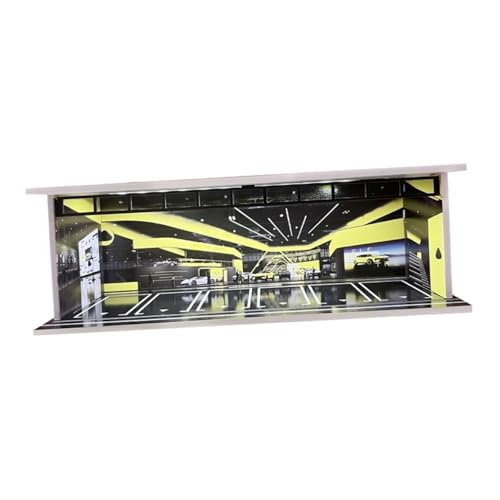 EHJRE 1/64 Model Car Display Case Park Lot Szene Garagenmodell Diorama mit Acrylabdeckung Staubdichtes Display Box Miniatur Landschaft, B EHJRE 1/64 Model Car Display Case Park Lot Szene Garagenmodell Diorama mit Acrylabdeckung Staubdichtes Display Box Miniatur Landschaft, B von EHJRE