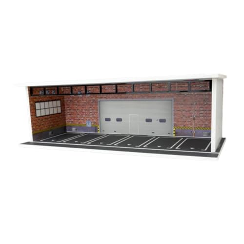 EHJRE 1/64 Model Car Display Case Park Lot Szene Garagenmodell Diorama mit Acrylabdeckung Staubdichtes Display Box Miniatur Landschaft, A EHJRE 1/64 Model Car Display Case Park Lot Szene Garagenmodell Diorama mit Acrylabdeckung Staubdichtes Display Box Miniatur Landschaft, A von EHJRE