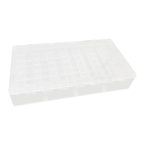 EHJRE 1/64 Modell Modellfahrzeugspeicher für Stiecast Vehicles Klare Container für Kollektoren, 42 Gitter von EHJRE
