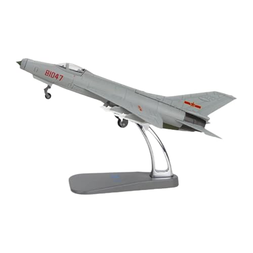 EHJRE 1/72 J7 Fighter Aircraft Ornament Kinder Spielzeug High Detailled Tabletop Decor Flugzeug Diecast Model für Wohnzimmer Regal Bar von EHJRE