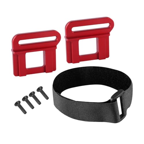 EHJRE 1/8 Schlitten Batterie Halter mit Batterie Gurt Aluminium Ersatz Teile Batterie Feste Sitz Zubehör RC Modell Teile Zubehör, ROT EHJRE 1/8 Schlitten Batterie Halter mit Batterie Gurt Aluminium Ersatz Teile Batterie Feste Sitz Zubehör RC Modell Teile Zubehör, ROT von EHJRE