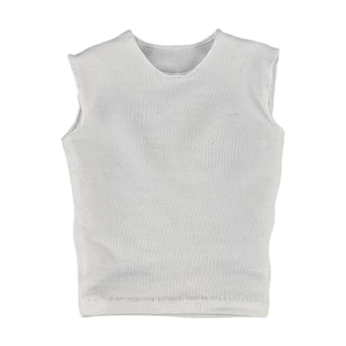 EHJRE 1:6 Männer Figuren T-Shirt Ärmellose Weste Bequeme Mode Miniatur Puppenkleidung fürfür 12" Figuren Puppenmodell Zubehör, Weiß EHJRE 1:6 Männer Figuren T-Shirt Ärmellose Weste Bequeme Mode Miniatur Puppenkleidung fürfür 12" Figuren Puppenmodell Zubehör, Weiß von EHJRE
