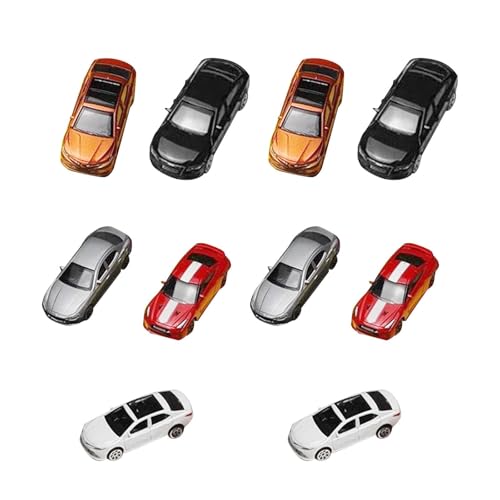 EHJRE 10 Teile 1/64 Dascast Model Car Vehicle Toy für S Skala Architekturmodell von EHJRE