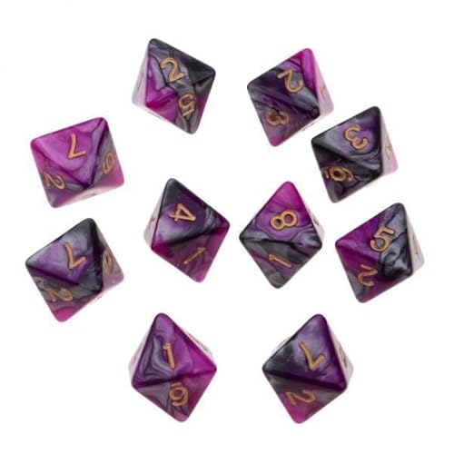 EHJRE 10x 10/Set Polyeder 8 Seitige D8 Spiel Set & Spiel EHJRE 10x 10/Set Polyeder 8 Seitige D8 Spiel Set & Spiel von EHJRE