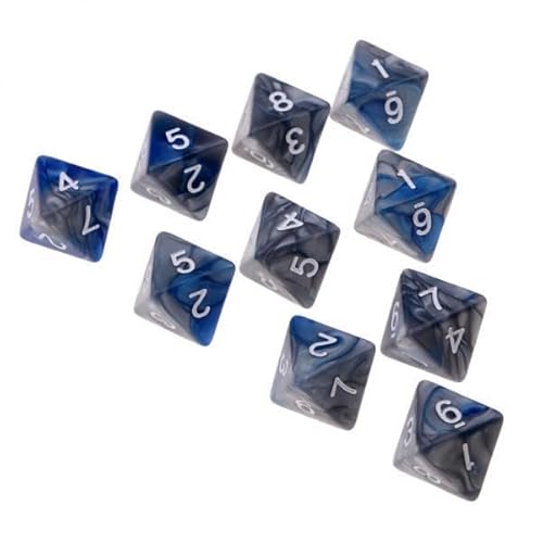 EHJRE 10x 10/Set Polyeder 8 Seitige D8 Spiel Set & Spiel EHJRE 10x 10/Set Polyeder 8 Seitige D8 Spiel Set & Spiel von EHJRE