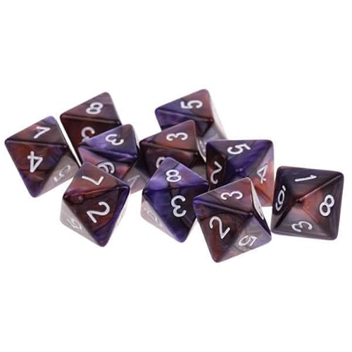 EHJRE 10x 10pcs 8 Sided Dice D8 Polyedrische Würfel für and Dragons Tischspiele EHJRE 10x 10pcs 8 Sided Dice D8 Polyedrische Würfel für and Dragons Tischspiele von EHJRE