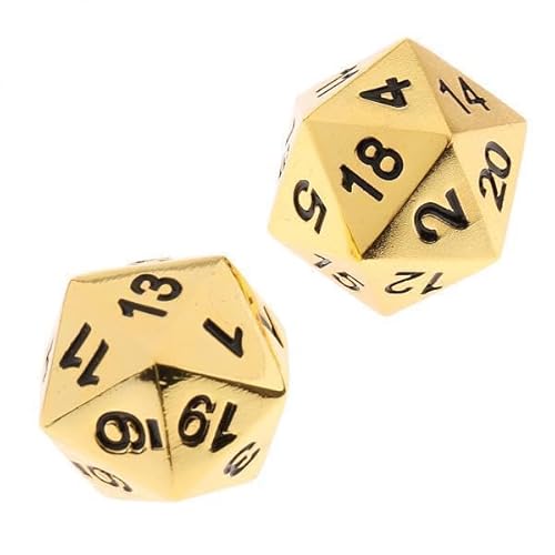 EHJRE 10x 2 Teile Zinklegierung Polyedrisch 20seitig 20 für Bar Party Zubehör Spielzeug 6 cm EHJRE 10x 2 Teile Zinklegierung Polyedrisch 20seitig 20 für Bar Party Zubehör Spielzeug 6 cm von EHJRE