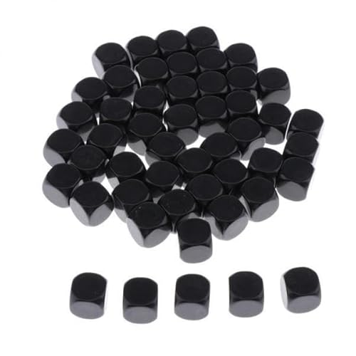 EHJRE 10x 50pcs Standardgröße Würfel 6 Seiten RPG Gaming Dice 16mm/0,62 '' Schwarz EHJRE 10x 50pcs Standardgröße Würfel 6 Seiten RPG Gaming Dice 16mm/0,62 '' Schwarz von EHJRE