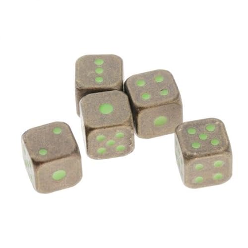 EHJRE 10x 5er Polyhedral Noctilucent Set für Brettspiel Bronze von EHJRE