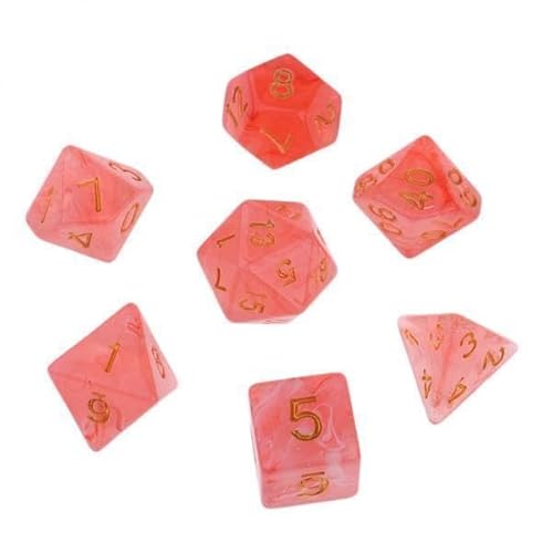 EHJRE 10x 7pcs/Set Polyeder D8 D20 für Brettspiel, Gem Acrylmaterial, Leichtes EHJRE 10x 7pcs/Set Polyeder D8 D20 für Brettspiel, Gem Acrylmaterial, Leichtes von EHJRE