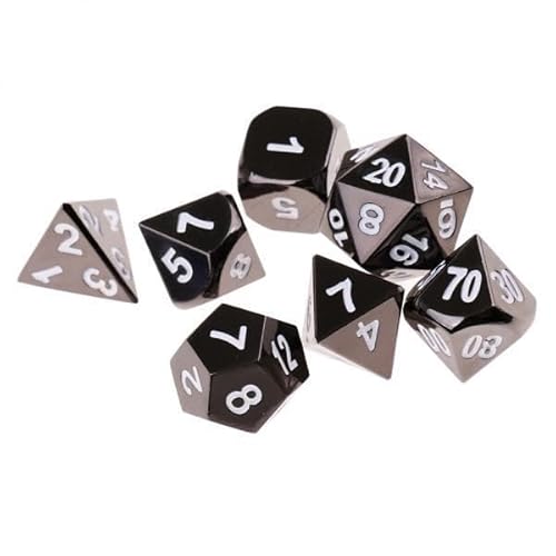 EHJRE 10x 7pcs Polyedrische Legierung Set D4 D20 Stirbt für Tischkartenspiel Prop Spielzeuge EHJRE 10x 7pcs Polyedrische Legierung Set D4 D20 Stirbt für Tischkartenspiel Prop Spielzeuge von EHJRE