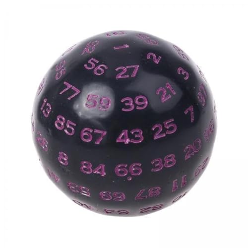 EHJRE 10x Acryldices Game Entertainment Family Polyedrische Würfel Schwarz Lila Schwarz von EHJRE