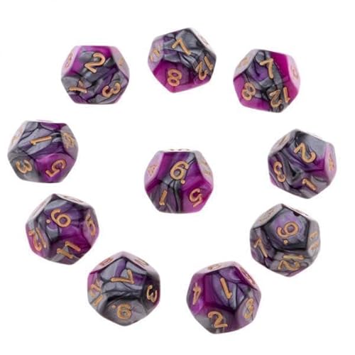 EHJRE 10x Tabletop Spiele 10 Stück/Set D12 D& Multi Set EHJRE 10x Tabletop Spiele 10 Stück/Set D12 D& Multi Set von EHJRE