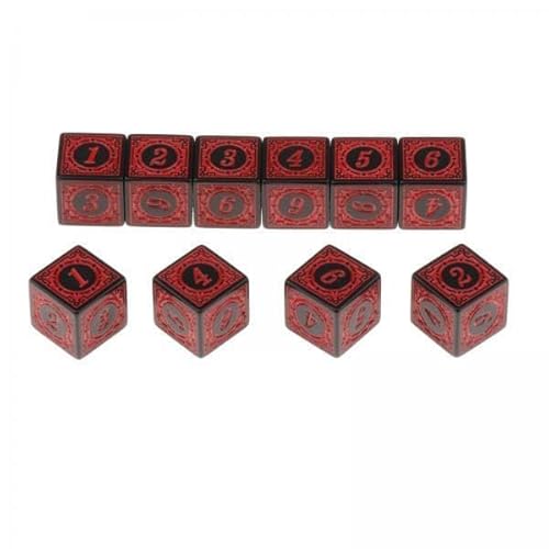 EHJRE 10x10xMulti Seitige Acryl Würfel für Tisch Bord Rolle Spielen Spiel, 4 Stück EHJRE 10x10xMulti Seitige Acryl Würfel für Tisch Bord Rolle Spielen Spiel, 4 Stück von EHJRE