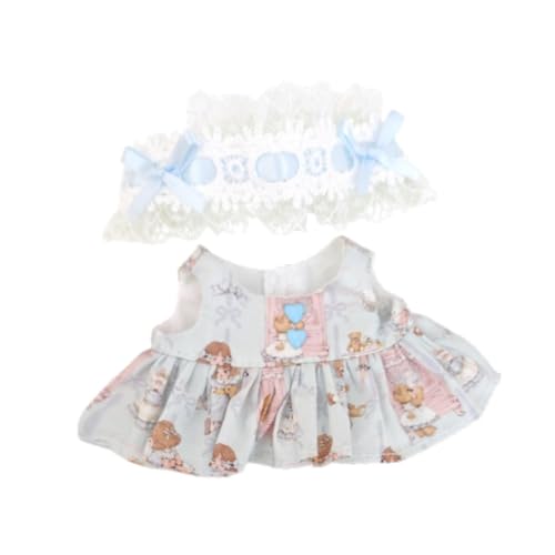 EHJRE 17 cm Mädchen Puppenkleid Cartoon Pädagogisch für Kinder Geburtstagsgeschenk Bequeme stilvolle Anhänger Puppenoutfits Puppenkleidung, Blau EHJRE 17 cm Mädchen Puppenkleid Cartoon Pädagogisch für Kinder Geburtstagsgeschenk Bequeme stilvolle Anhänger Puppenoutfits Puppenkleidung, Blau von EHJRE