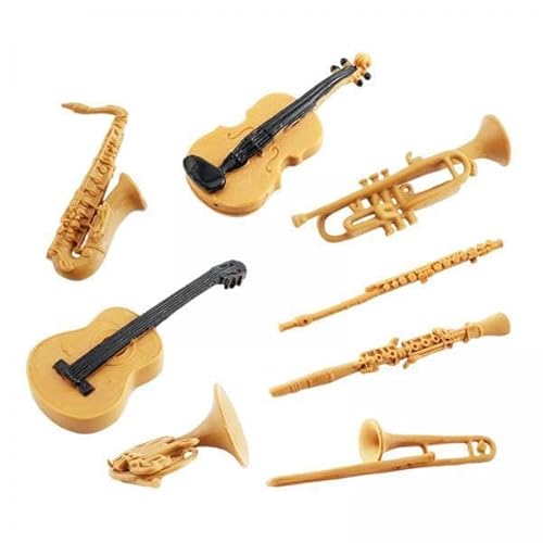 EHJRE 2 X 8 Stück Miniatur Gitarrenmodell Dekor, Miniatur Puppenhaus Dekoration, Musikinstrument Modell für Einrichtungsgegenstände, Schaufenster EHJRE 2 X 8 Stück Miniatur Gitarrenmodell Dekor, Miniatur Puppenhaus Dekoration, Musikinstrument Modell für Einrichtungsgegenstände, Schaufenster von EHJRE