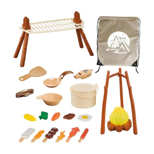 EHJRE 25 Teiliges Camping Set für Kleinkinder, Rollenspiel, Abenteuer, Aktivitätsspielzeug, Grill Set für Kinder, Jungen, Mädchen, Vorschule EHJRE 25 Teiliges Camping Set für Kleinkinder, Rollenspiel, Abenteuer, Aktivitätsspielzeug, Grill Set für Kinder, Jungen, Mädchen, Vorschule von EHJRE