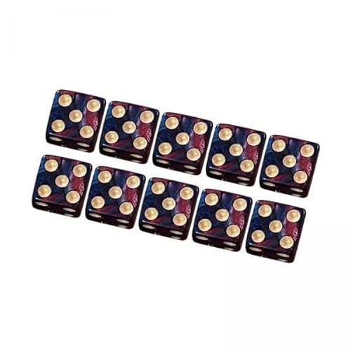 EHJRE 2X Acryl Sechs Seitige Würfel Set Spielzeug 16mm für RPG Mathematik Unterricht, Blau EHJRE 2X Acryl Sechs Seitige Würfel Set Spielzeug 16mm für RPG Mathematik Unterricht, Blau von EHJRE