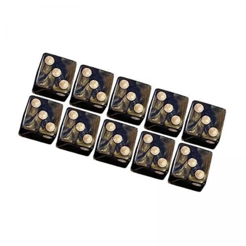 EHJRE 2X Acryl Sechs Seitige Würfel Set Spielzeug 16mm für RPG Mathematik Unterricht, Golden EHJRE 2X Acryl Sechs Seitige Würfel Set Spielzeug 16mm für RPG Mathematik Unterricht, Golden von EHJRE