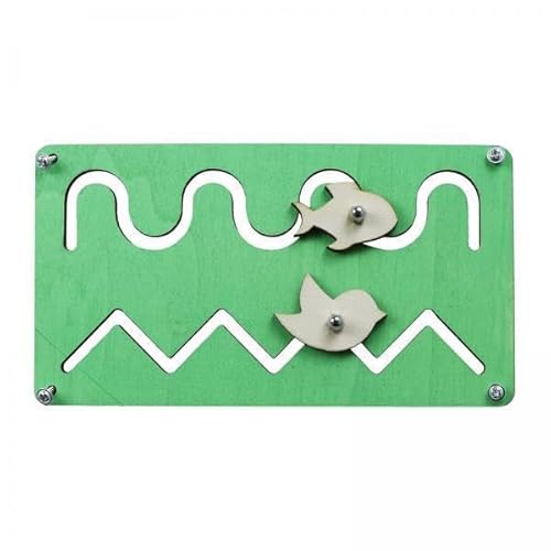 EHJRE 2X DIY Busy Board Craft Toy Track and Slide Vorschulaktivitäten Motorik für 1, 2 Und 3 Jährige von EHJRE