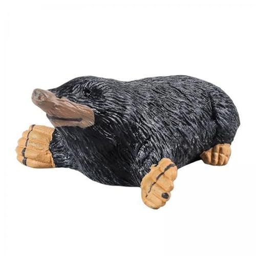 EHJRE 2X Handbemalte Mini Maulwurf Figuren, Modellsammlung, Desktop Ornamente, Miniatur Tierspielzeug Kunsthandwerk, Realistische, Detaillierte Actionfigure von EHJRE