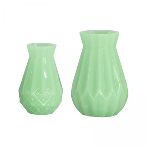 EHJRE 2X Puppenhaus Miniatur Vase Simulation Topfpflanzen für Desktop Decor Grün EHJRE 2X Puppenhaus Miniatur Vase Simulation Topfpflanzen für Desktop Decor Grün von EHJRE