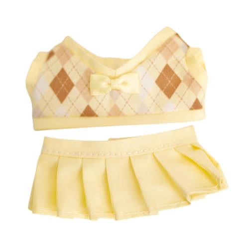 EHJRE 2X Puppenkleidung, Puppenoutfits, Puppenkleidung, Zubehör, Kostüme, Stilvolle Kuscheltiere, Kleidung, Cartoon für 17 cm Große Plüschpuppen, Gelber Rock EHJRE 2X Puppenkleidung, Puppenoutfits, Puppenkleidung, Zubehör, Kostüme, Stilvolle Kuscheltiere, Kleidung, Cartoon für 17 cm Große Plüschpuppen, Gelber Rock von EHJRE