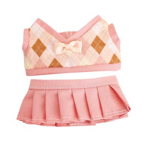 EHJRE 2X Puppenkleidung, Puppenoutfits, Puppenkleidung, Zubehör, Kostüme, Stilvolle Kuscheltiere, Kleidung, Cartoon für 17 cm Große Plüschpuppen, Rosa Rock EHJRE 2X Puppenkleidung, Puppenoutfits, Puppenkleidung, Zubehör, Kostüme, Stilvolle Kuscheltiere, Kleidung, Cartoon für 17 cm Große Plüschpuppen, Rosa Rock von EHJRE