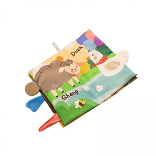 EHJRE 2X Stoffbuch für Die Frühe Bildung, Stofftier mit Geräuschen, Papierschwanz Stoffbuch für Jungen Und Mädchen EHJRE 2X Stoffbuch für Die Frühe Bildung, Stofftier mit Geräuschen, Papierschwanz Stoffbuch für Jungen Und Mädchen von EHJRE