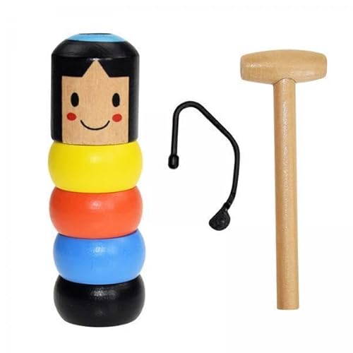 EHJRE 2X Unzerbrechliches Holz Mann Zauberspielzeug, Zaubertricks Lustige Puppen EHJRE 2X Unzerbrechliches Holz Mann Zauberspielzeug, Zaubertricks Lustige Puppen von EHJRE
