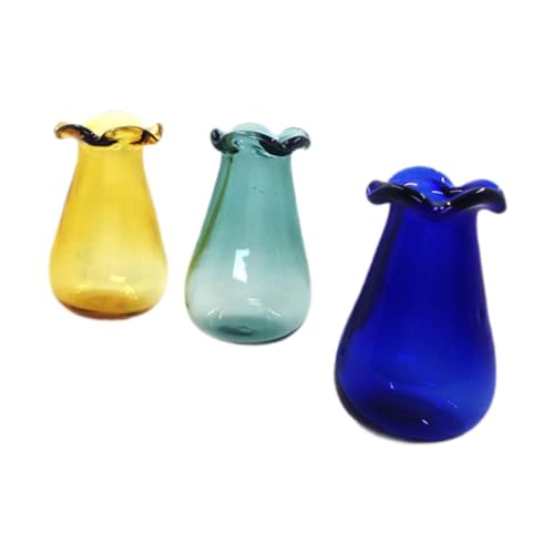 EHJRE 3 Teiliges 1:12 Puppenhaus Vasen Set, Mini Vase, DIY Szene, Geburtstagsgeschenk, Mikro Blumenvase, Rollenspiel Spielzeug für Den Tisch, 1.6 cm X 2.6 cm EHJRE 3 Teiliges 1:12 Puppenhaus Vasen Set, Mini Vase, DIY Szene, Geburtstagsgeschenk, Mikro Blumenvase, Rollenspiel Spielzeug für Den Tisch, 1.6 cm X 2.6 cm von EHJRE