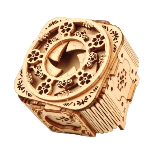 EHJRE 3D Puzzle Box Aus Holz, Musikalische Schmuckschatulle, Puzzle Box, Hölzerne Spieluhr, Bausatz, Andenken Aufbewahrung, Schatzkiste für Erwachsene EHJRE 3D Puzzle Box Aus Holz, Musikalische Schmuckschatulle, Puzzle Box, Hölzerne Spieluhr, Bausatz, Andenken Aufbewahrung, Schatzkiste für Erwachsene von EHJRE