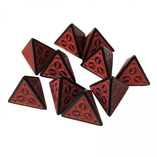 EHJRE 3X 10x 4 Seitige Spielwürfel, Polyeder Würfel Set, Rollenspiel Brettspiel, Mehrseitige Würfel EHJRE 3X 10x 4 Seitige Spielwürfel, Polyeder Würfel Set, Rollenspiel Brettspiel, Mehrseitige Würfel von EHJRE