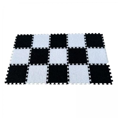 EHJRE 3X 15x Stoff Spleißmatte für Puppenhaus, Puppenhaus Dekoration, Nachttisch Ornamente, Langlebig, Weich, 1/12 Mini Fußmatten für Restaurant, Balkon, Sc von EHJRE