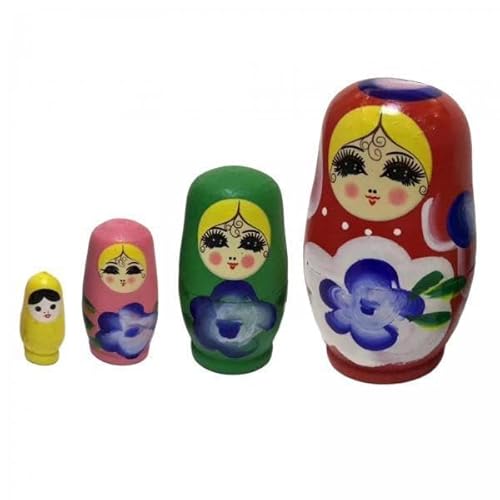 EHJRE 3X 4X Puppen, Russische Puppen, Mädchenmuster, Holzstapel Set, Handgefertigtes Spielzeug für Kinder, Kinderfeste EHJRE 3X 4X Puppen, Russische Puppen, Mädchenmuster, Holzstapel Set, Handgefertigtes Spielzeug für Kinder, Kinderfeste von EHJRE