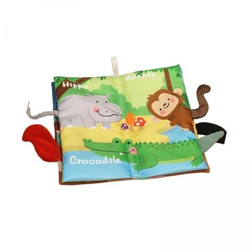 EHJRE 3X Früherziehungs Stoffbuch, Dschungelschwanz Stoffbuch mit Ton, Papier, BB Gerät, Interaktives Sensorisches Spielzeug für Kleine Geschenke EHJRE 3X Früherziehungs Stoffbuch, Dschungelschwanz Stoffbuch mit Ton, Papier, BB Gerät, Interaktives Sensorisches Spielzeug für Kleine Geschenke von EHJRE