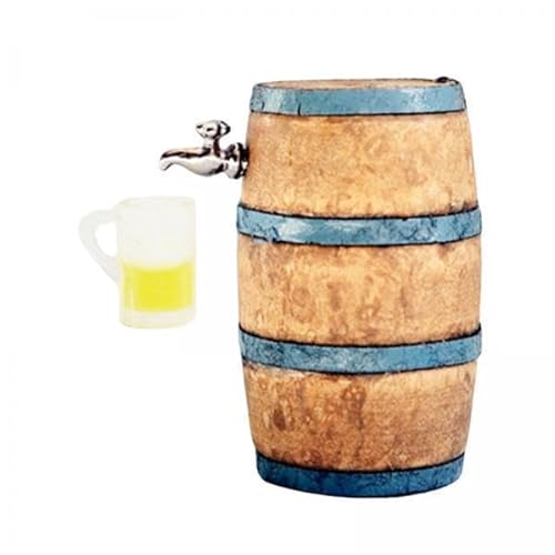 EHJRE 3X Puppenhaus Miniatur Bier Barrel Pretend Spielzeug mit Bier Tasse für BJD Puppe Decor EHJRE 3X Puppenhaus Miniatur Bier Barrel Pretend Spielzeug mit Bier Tasse für BJD Puppe Decor von EHJRE