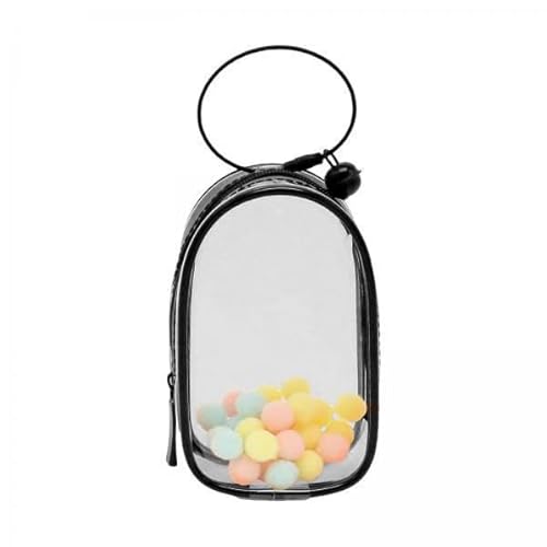 EHJRE 3X Transparente Figuren Präsentationstasche, Hängende Figuren Aufbewahrungstasche, Niedliche PVC Mini Puppentasche, Tragbarer Aufbewahrungskoffer von EHJRE