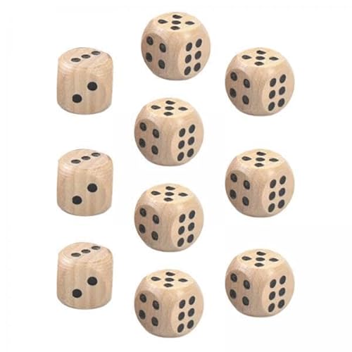 EHJRE 4X 10 Stück 6 Seitige Holzwürfel mit Den Zahlen 1 6 für Club Party Favors Brettspiele EHJRE 4X 10 Stück 6 Seitige Holzwürfel mit Den Zahlen 1 6 für Club Party Favors Brettspiele von EHJRE
