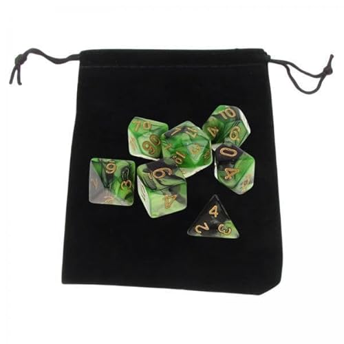 EHJRE 4X 7 Stück Dices Set Entertainment Toy für Partys Tischspiele ACCS, Green EHJRE 4X 7 Stück Dices Set Entertainment Toy für Partys Tischspiele ACCS, Green von EHJRE