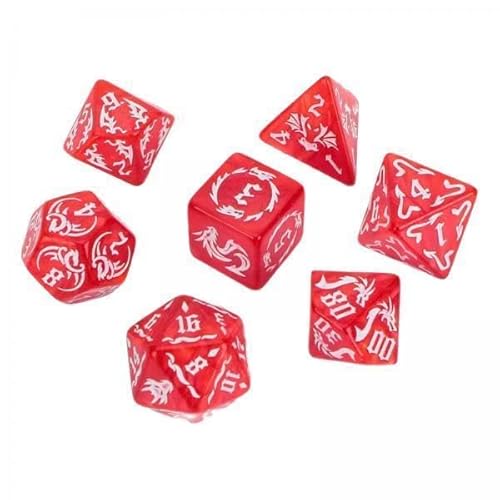 EHJRE 4X 7 Teiliges D20 D12 D10 D8 D6 D4 Würfelset Aus Acryl, Mehrzweck Unterhaltungsspielzeug, Polyedrische Würfel, Spielwürfelset für Brettspiele, Kartens von EHJRE