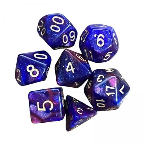 EHJRE 4X 7X Polyedrische Würfel Astrologische Wahrsagerei Würfel Party Würfelspiel für Bar Red von EHJRE
