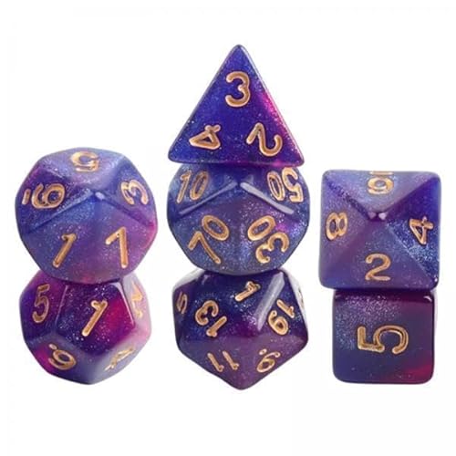 EHJRE 4X 7pcs Acrylpolyedrale Party Spielbrettparty EHJRE 4X 7pcs Acrylpolyedrale Party Spielbrettparty von EHJRE