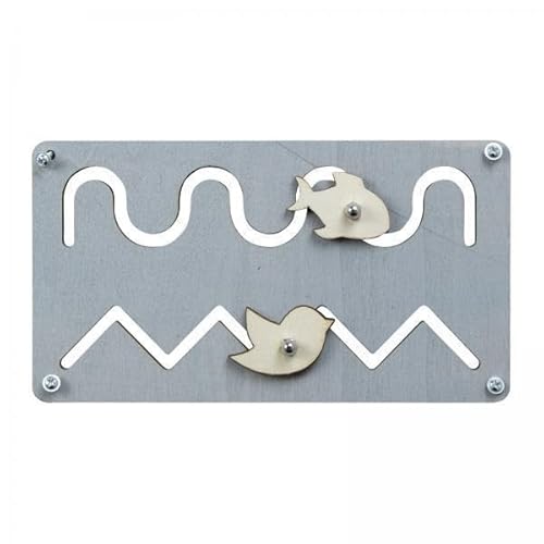 EHJRE 4X DIY Busy Board Craft Toy Track and Slide Vorschulaktivitäten Motorik für 1, 2 Und 3 Jährige EHJRE 4X DIY Busy Board Craft Toy Track and Slide Vorschulaktivitäten Motorik für 1, 2 Und 3 Jährige von EHJRE
