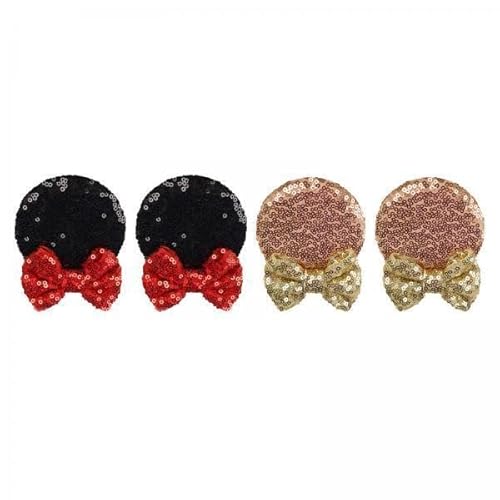 EHJRE 4x 2 Sets Haarspangen mit Mausohren für Kostüme Und Partys. von EHJRE