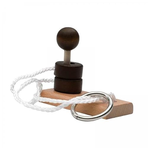 EHJRE 5X Holzseilpuzzle, Denksportaufgabe, Smooth Kids Unlock Toy, Denkspiel Aus Holz mit Schloss für Räumliche Fähigkeiten EHJRE 5X Holzseilpuzzle, Denksportaufgabe, Smooth Kids Unlock Toy, Denkspiel Aus Holz mit Schloss für Räumliche Fähigkeiten von EHJRE